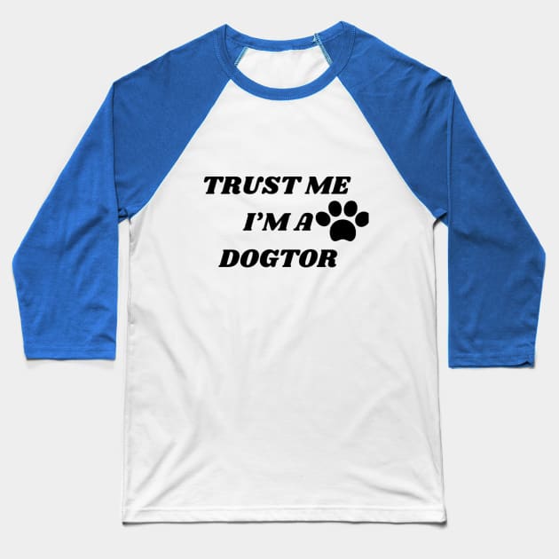 Dogtor Baseball T-Shirt by Nahlaborne